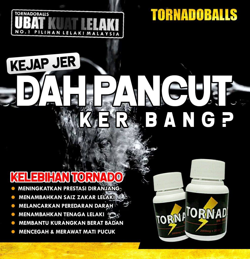 Tornado Ball Ubat Kuat Keras Zakar